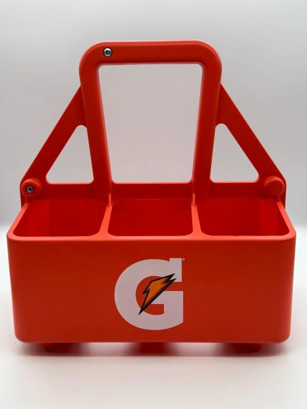 Gatorade 6 Pack 32oz Sport Water Squeeze Bottle Carrier Holder Caddy USA Read
